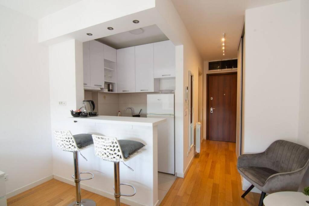 A Blok New Modern - Free Garage Parking, Comfortable, Quiet With A Park View Belgrade Extérieur photo